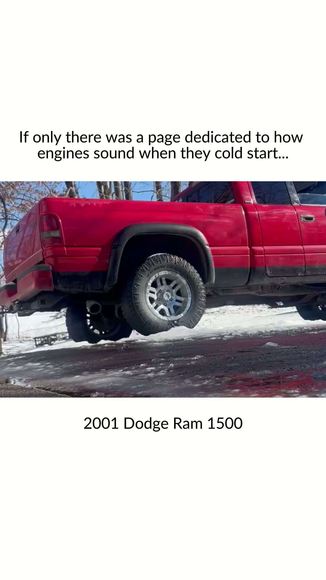 2001 Dodge Ram 1500

#reels #explorer #viral #coldstart #truck #dodge #dodgeram #dodgeram1500